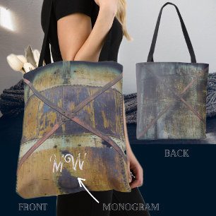Tote Bag Objets industriels rouillés dans le paysage urbain