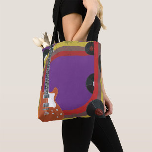 Tote Bag Objets musicaux rétro