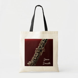 Tote Bag Oboe instrument leçon de musique de nom personnali