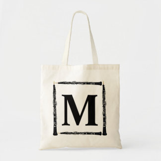Tote Bag Oboe Monogramme Oboist Player Double roseau