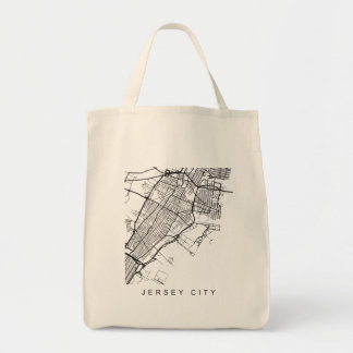 Tote Bag Obscurité minimaliste de plan de ville de ville de