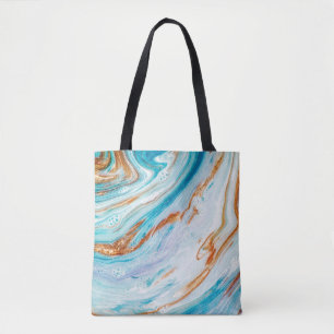 Tote Bag Océan Abstrait - ART. Luxe Naturel. Incorpo de sty