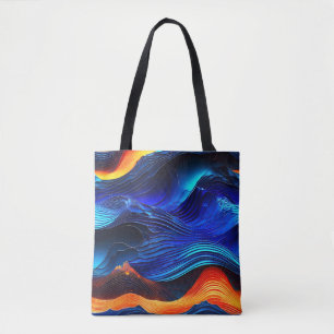 Tote Bag Ocean Lava "Aquaflame"
