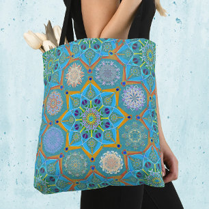 Tote Bag Octo plus brillant arabesque style mauresque turqu