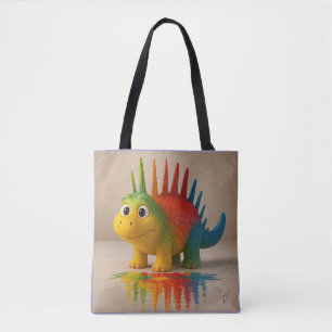 Tote Bag Odd Friends - Poster Rainbow Dino