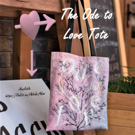 Tote Bag Ode to Love Fourre-tout Conçu par la poète Adiela 