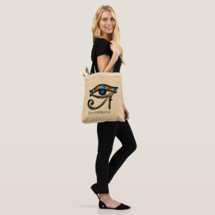 Tote Bag OEil de Horus sur papyrus, hiéroglyphes égyptiens
