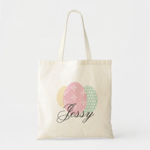 Tote Bag Œuf de Pâques Pastel à Motif
