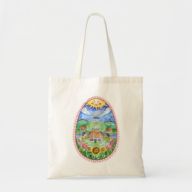 Tote Bag OEuf de Pâques ukrainien Pysanka (Devant)