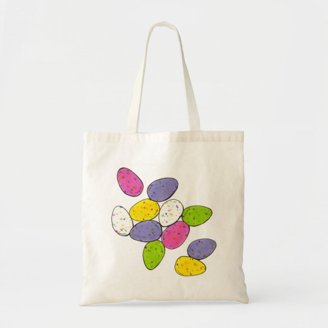 Tote Bag Oeufs de lait malté Chocolat Pâques Panier Bonbons (Devant)