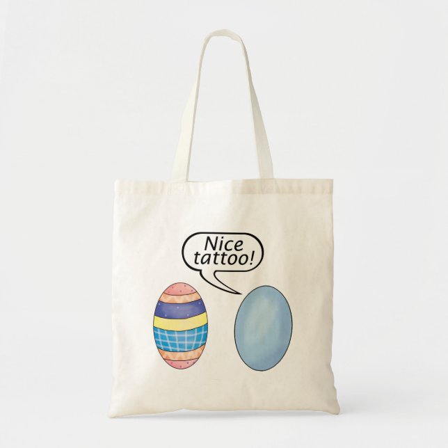 Tote Bag Oeufs de pâques bons de tatouage (Devant)