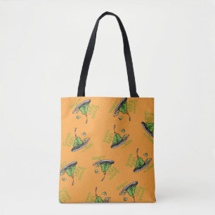 Tote Bag Œufs verts et jambon sur le motif