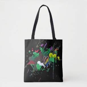 Tote Bag Œuvre d'art faite main - Papillon Bolssom