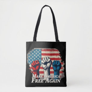 Tote Bag Œuvre d'art Make America Free Again