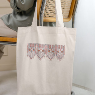 Tote Bag Oeuvre palestinienne Motif moderne de Tatreez