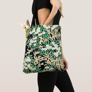 Tote Bag Oeuvres vintages florales - Serene Forest Dreams