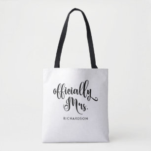 Tote Bag Officiellement, Mme. Nouvelle mariée personnalis