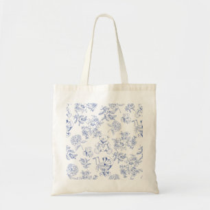 Tote Bag Oh bébé cheval à bascule bleu esquisse shower bébé