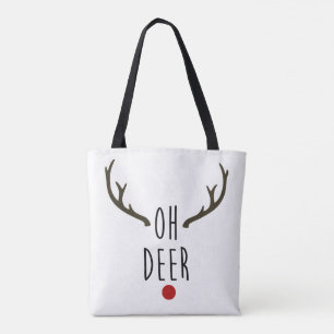 Tote Bag OH CERF Renne Cerf Noël Vacances Fêtes