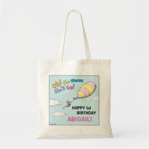 Tote Bag Oh, les endroits où elle ira ! - Premier anniversa