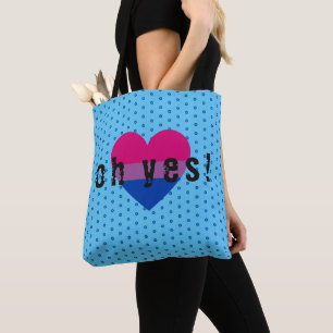 Tote Bag Oh Oui LGBT Bisexual Pride Coeur