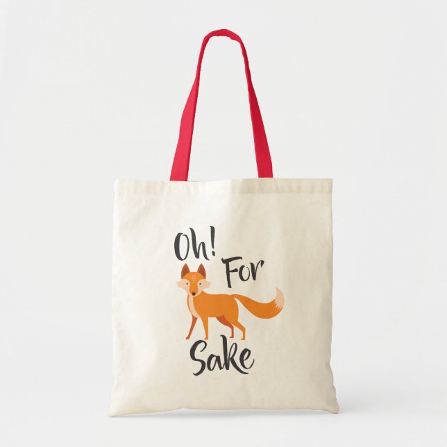 Tote Bag oh pour le saké renard Fourre-tout (Devant)