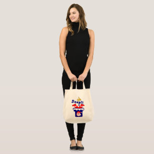 Tote Bag 🎅 Oh ! Sanp, Père Noël coincé dans une épicerie d