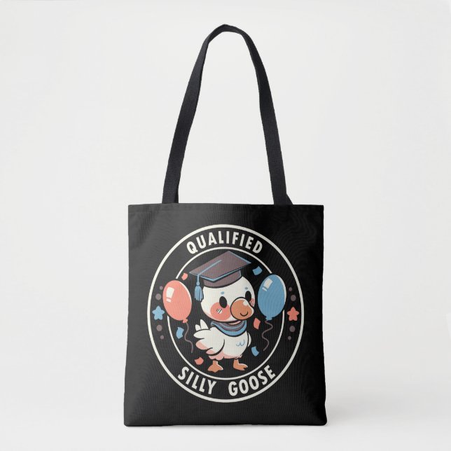 Tote Bag Oie bête qualifiée (Devant)