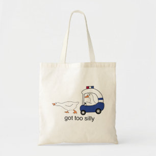 Tote Bag Oie de police drôle humour trop bête