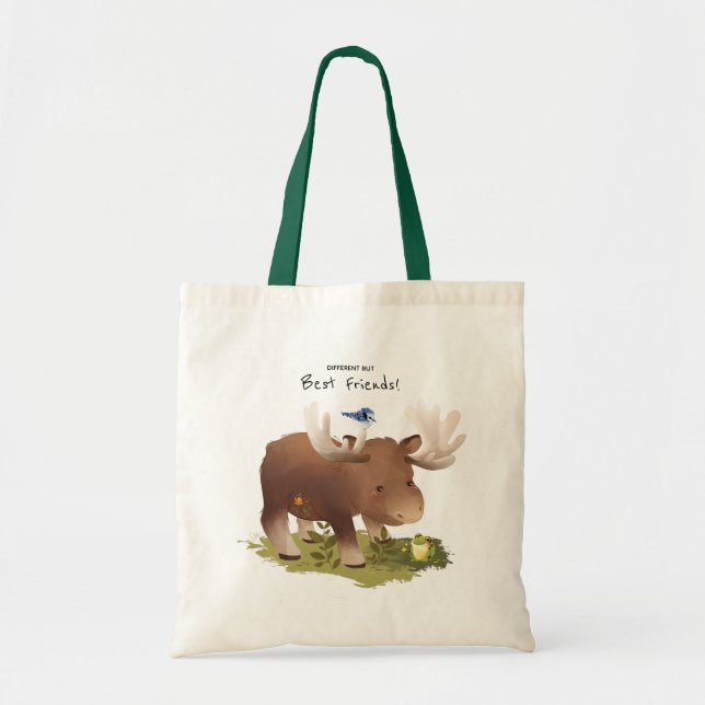 Tote Bag Oie ・ Illustration des animaux forestiers (Devant)
