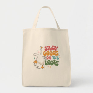 Tote Bag Oie Silly Sur L'Oie Silly Super Retro Loose