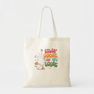 Tote Bag Oie Silly Sur L'Oie Silly Super Retro Loose