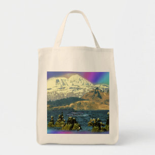 Tote Bag Oies empereur sur la baie Chiniak près de Chiniak,