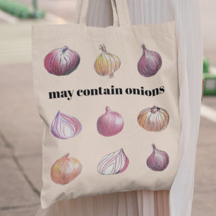 Tote Bag Oignons rustiques Cute Veggie Farmers Marché Épice