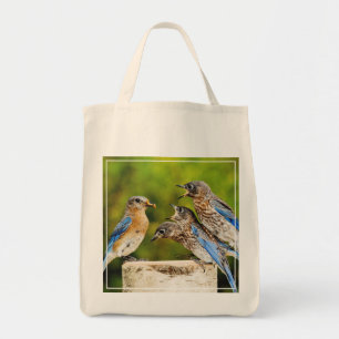 Tote Bag Oiseau bleu oriental