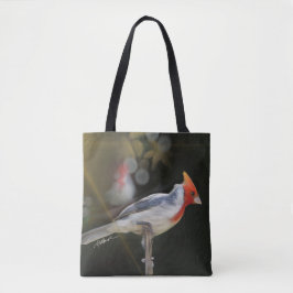 Tote Bag Oiseau cardinal à crête rouge
