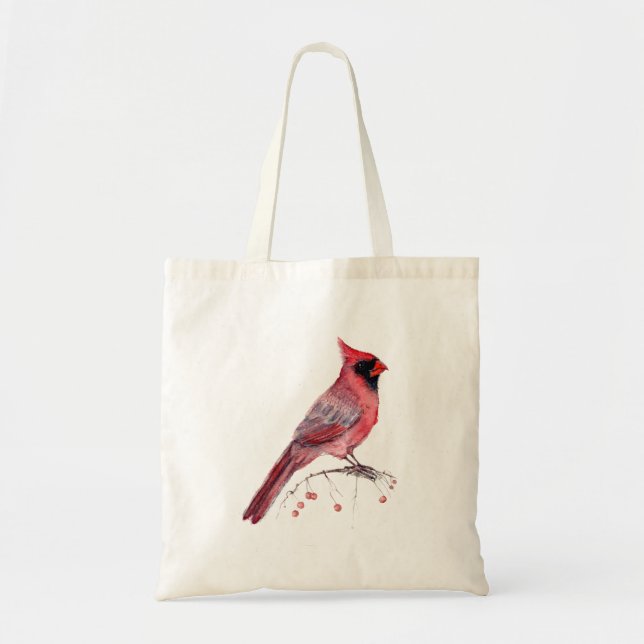 Tote Bag Oiseau cardinal rouge (Devant)
