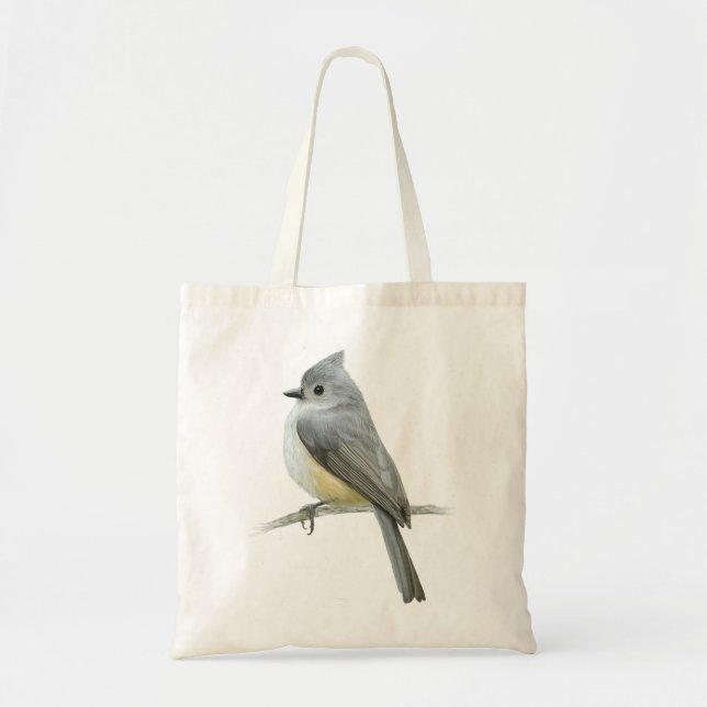 Tote Bag Oiseau de souris touffu (Devant)