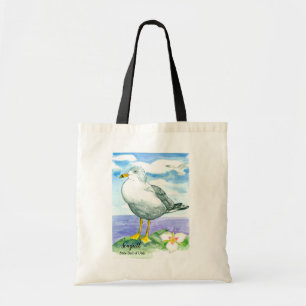 Tote Bag Oiseau d'État de Seagull (Utah Sego Lily)