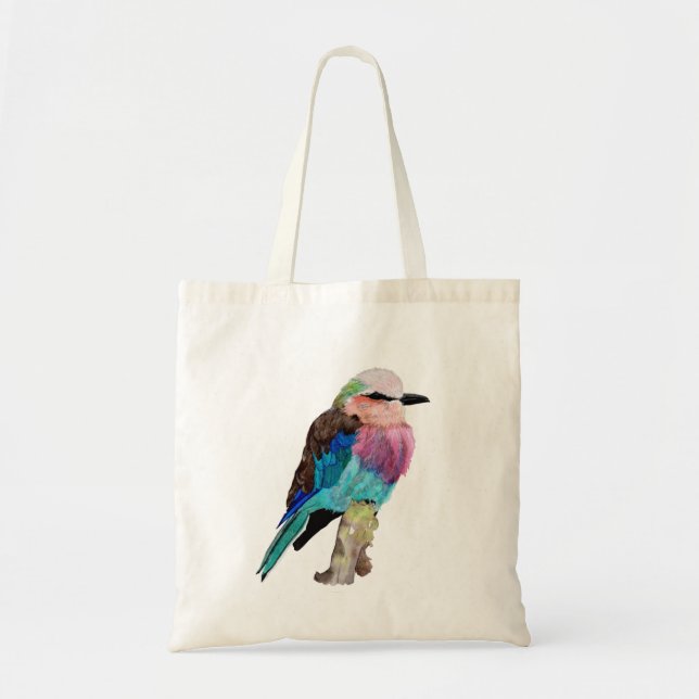 Tote Bag Oiseau lilas de rouleau de Breasted (Devant)