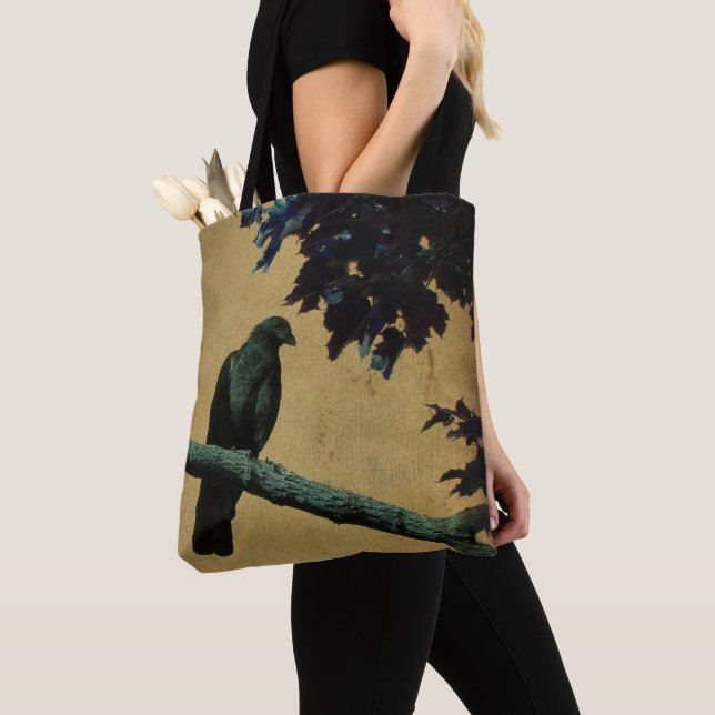 Tote Bag Oiseau noir dans la nature (De près)