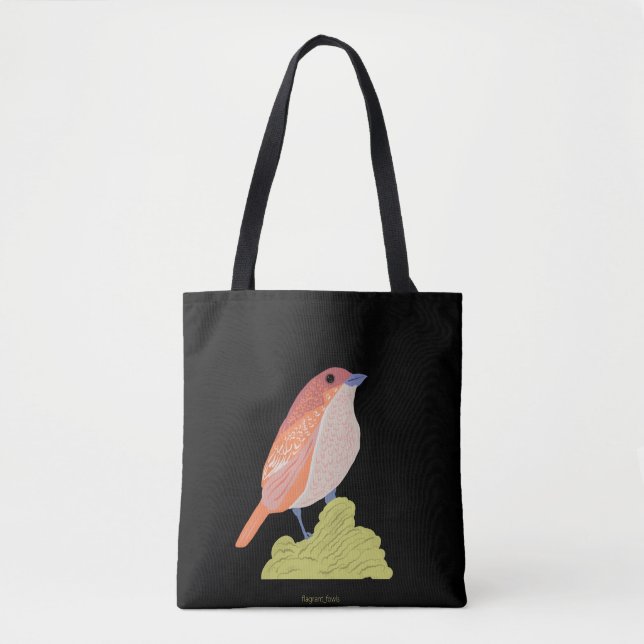 Tote Bag Oiseau rose (Devant)