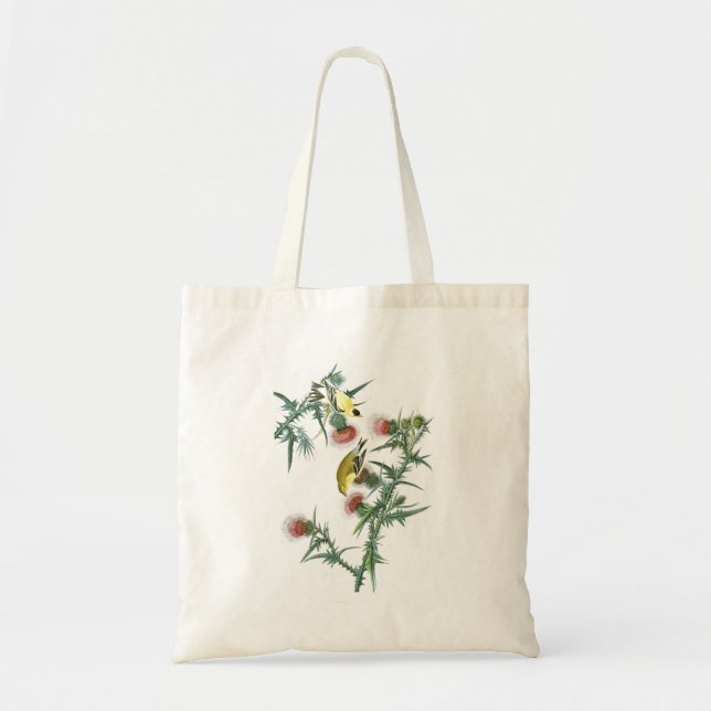 Tote Bag Oiseaux américains de John Audubon de chardonneret (Devant)