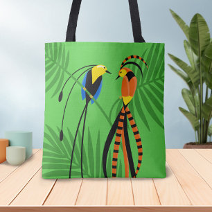 Tote Bag Oiseaux colorés et lumineux du paradis