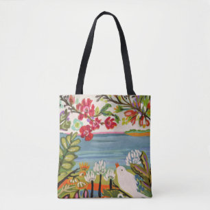 Tote Bag Oiseaux dans le jardin