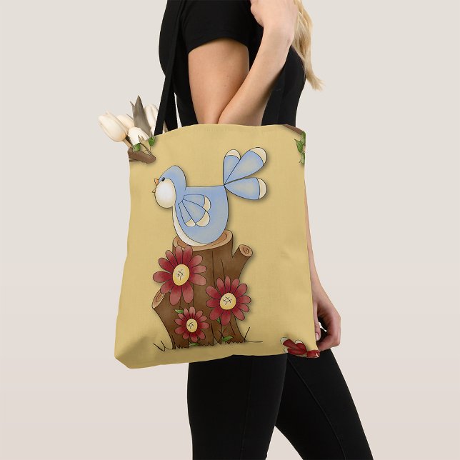 Tote Bag Oiseaux de printemps (Créateur téléchargé)