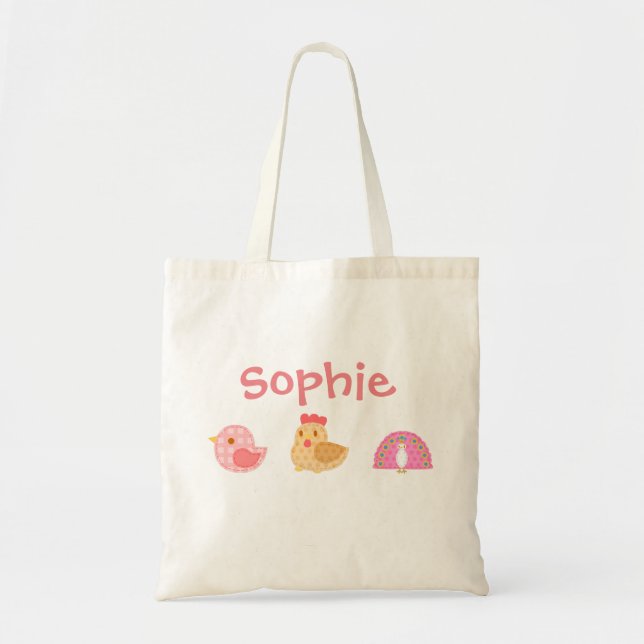 Tote Bag Oiseaux doux (Devant)