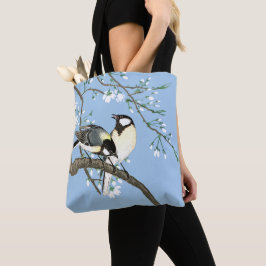 Tote Bag Oiseaux et fleurs de cerisiers Ohara Koson