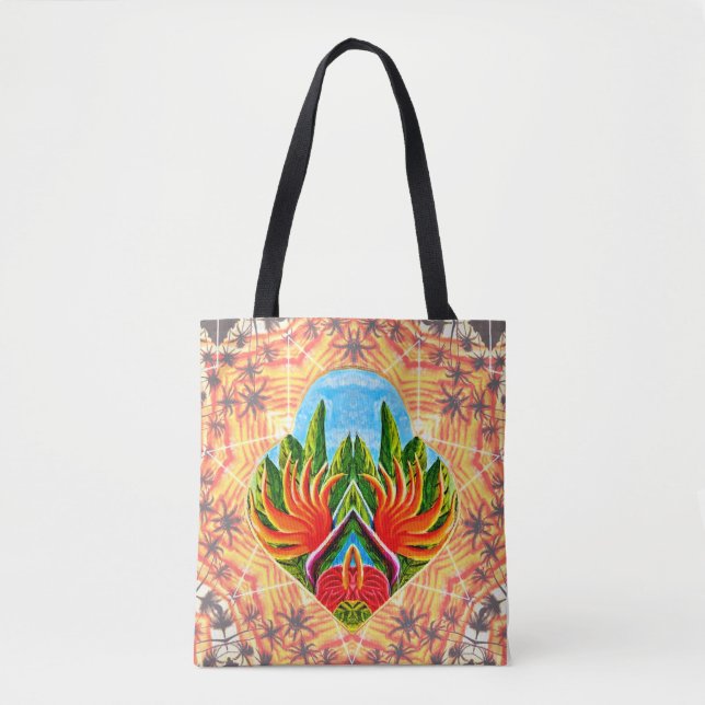 Tote Bag Oiseaux hawaïens du paradis (Devant)