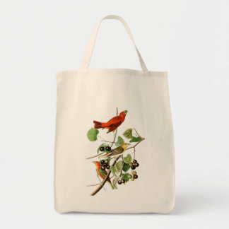 Tote Bag Oiseaux rouges Amérique de John James Audubon